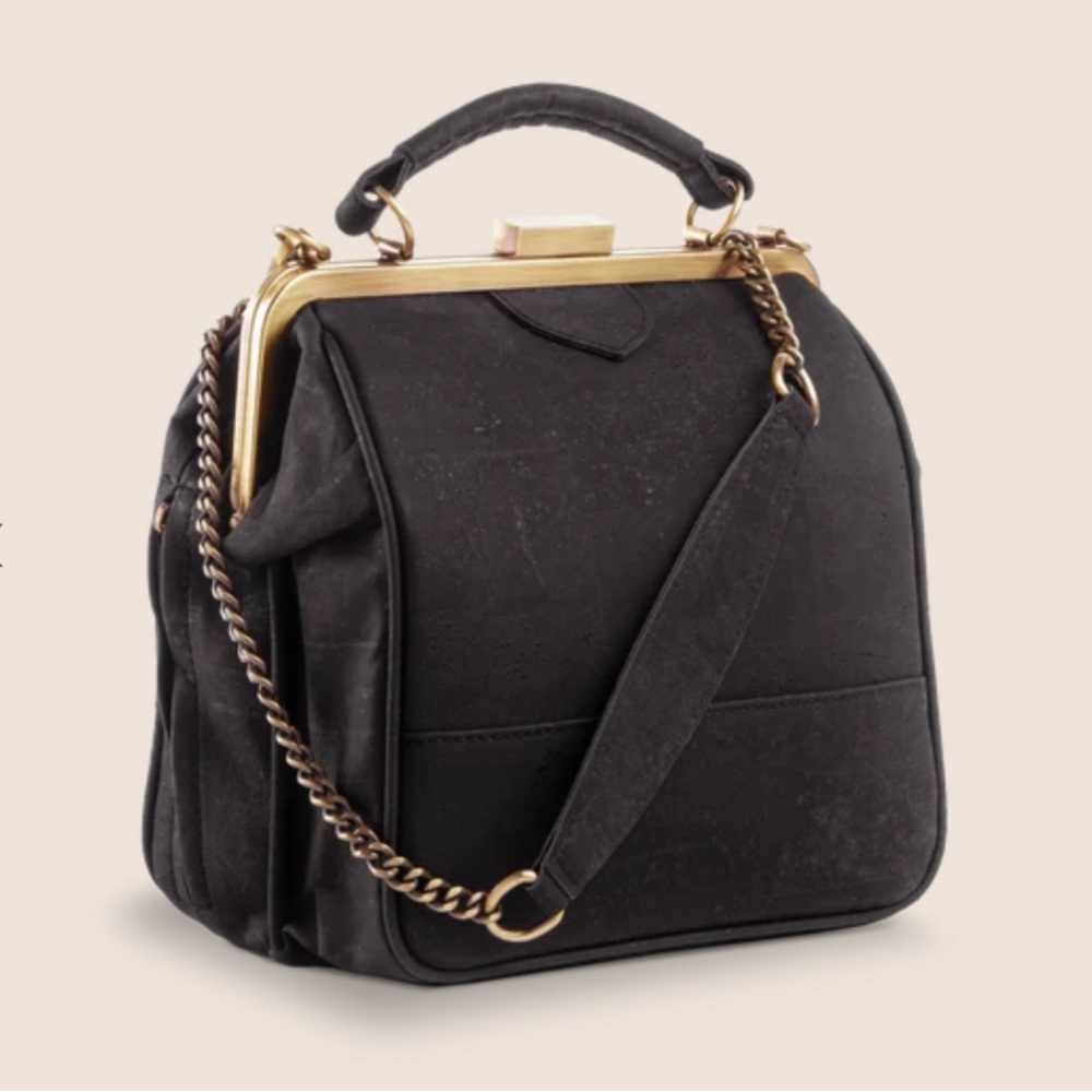 Laflore Paris Bebebark Black Mini Convertible Crossbody Clutch - Picture 3 of 14